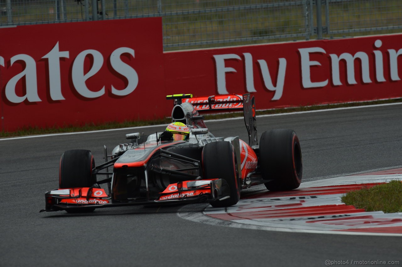 GP COREA, 06.10.2013- Gara: Sergio Perez (MEX) McLaren MP4-28 