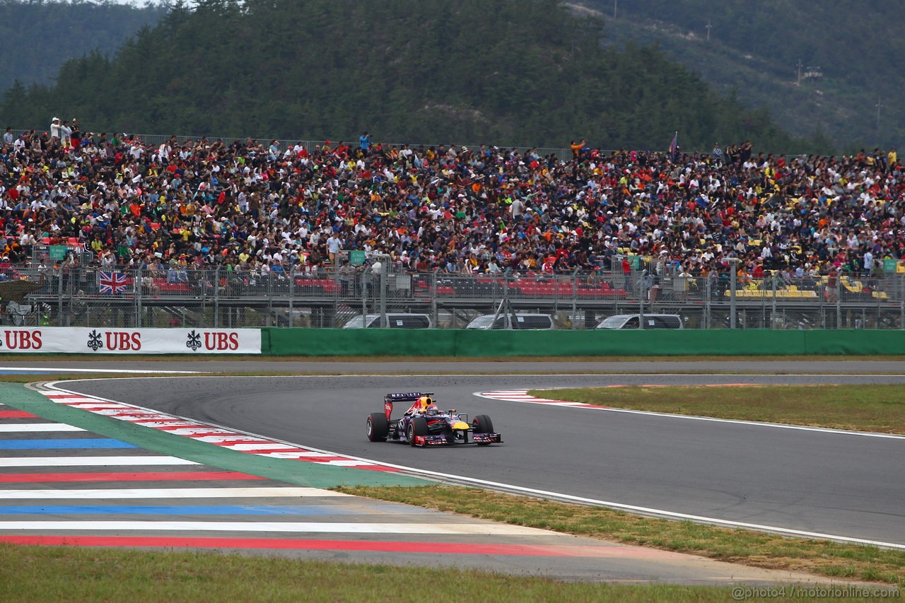 GP COREA, 06.10.2013- Gara, Sebastian Vettel (GER) Red Bull Racing RB9