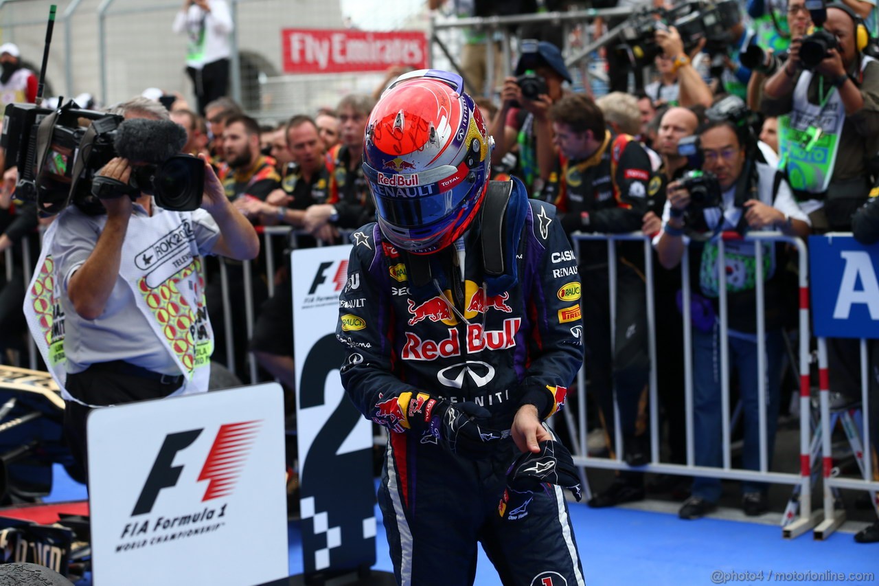 GP COREA, 06.10.2013- Festeggiamenti in parc fermee Sebastian Vettel (GER) Red Bull Racing RB9