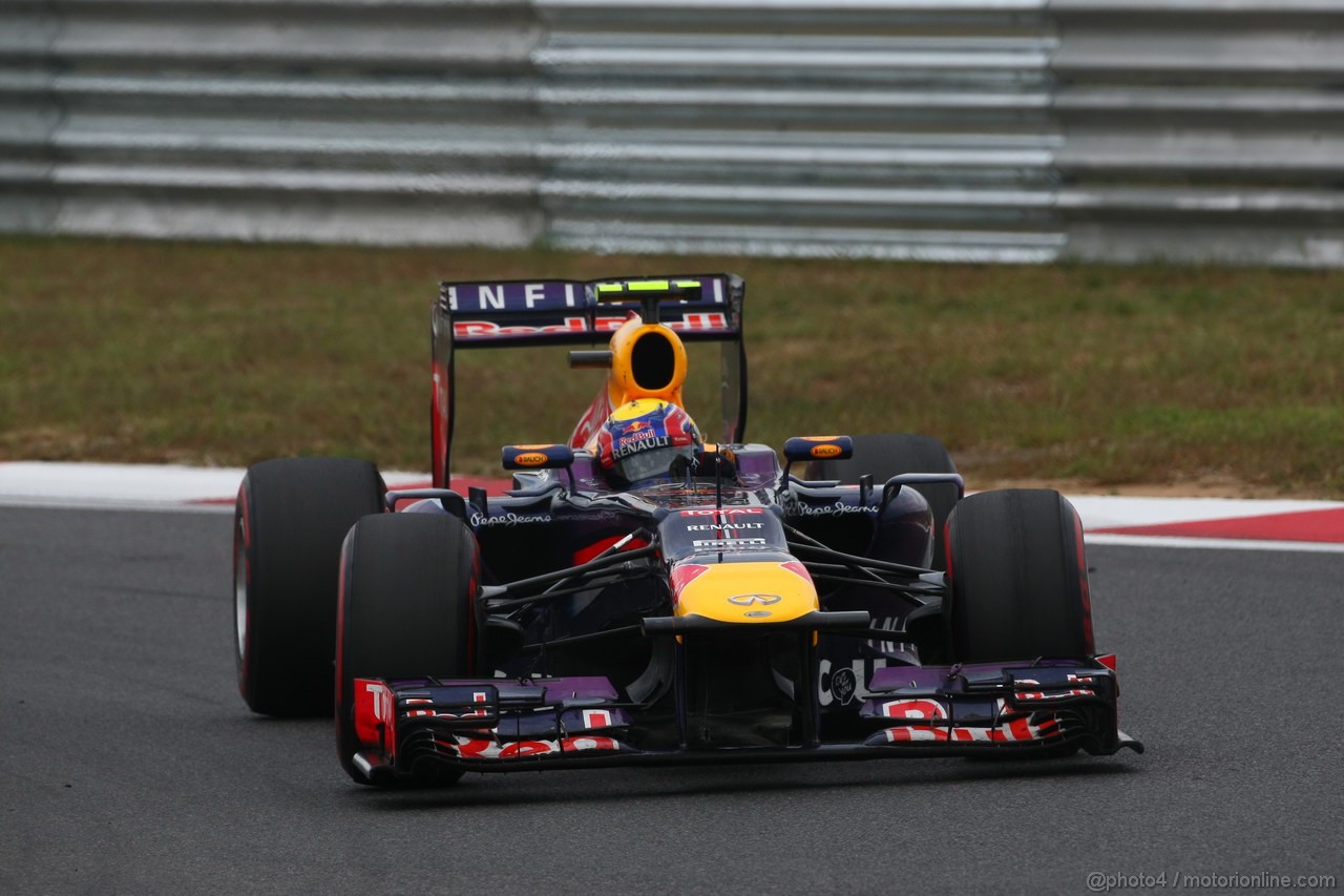 GP COREA, 06.10.2013- Gara, Mark Webber (AUS) Red Bull Racing RB9