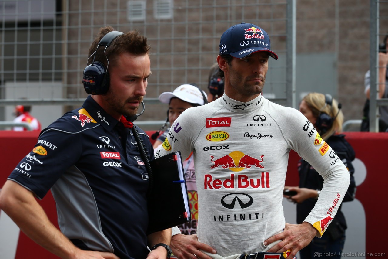 GP COREA, 06.10.2013- Mark Webber (AUS) Red Bull Racing RB9