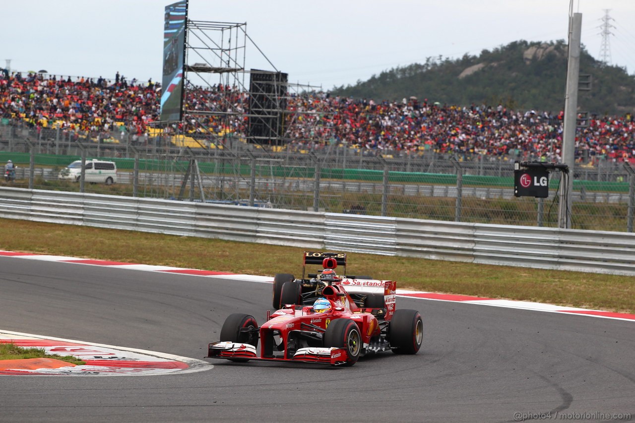 GP COREA, 06.10.2013- Gara, Fernando Alonso (ESP) Ferrari F138