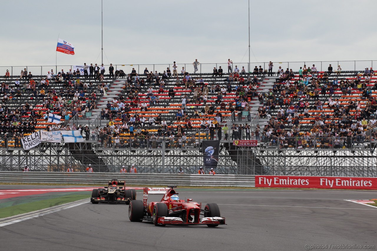 GP COREA, 06.10.2013- Gara, Fernando Alonso (ESP) Ferrari F138