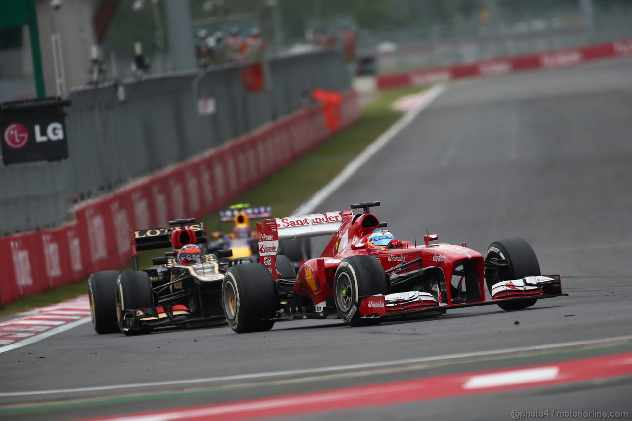 GP COREA, 06.10.2013- Gara, Fernando Alonso (ESP) Ferrari F138