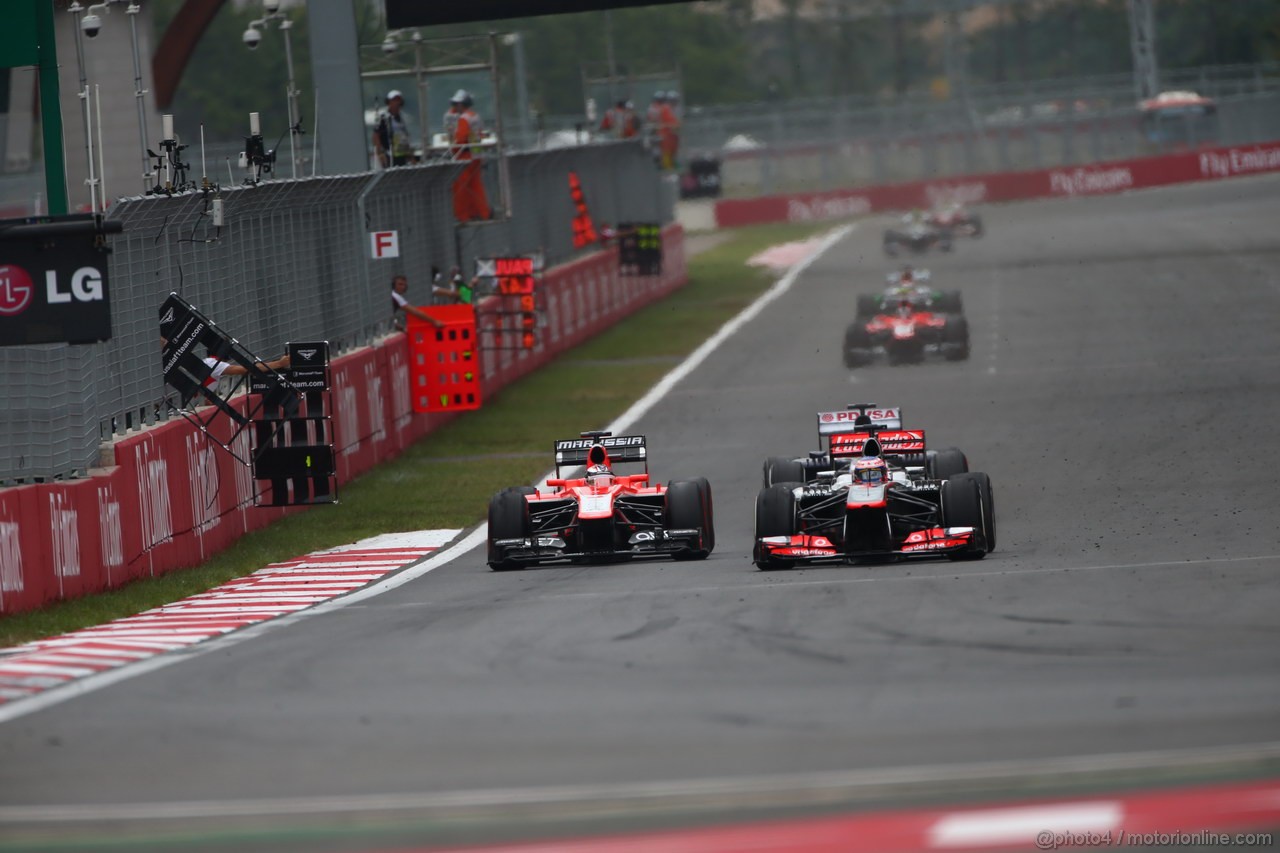 GP COREA, 06.10.2013- Gara, Jenson Button (GBR) McLaren Mercedes MP4-28