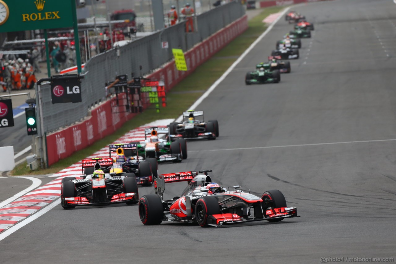 GP COREA, 06.10.2013- Gara, Jenson Button (GBR) McLaren Mercedes MP4-28