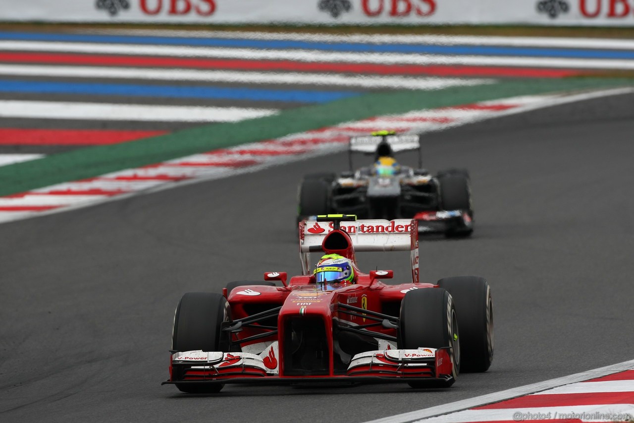 GP COREA, 06.10.2013- Gara, Felipe Massa (BRA) Ferrari F138