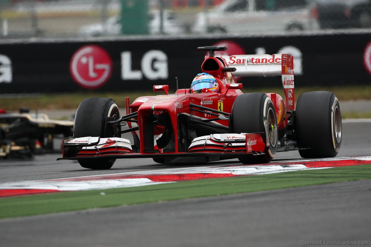 GP COREA, 06.10.2013- Gara, Fernando Alonso (ESP) Ferrari F138