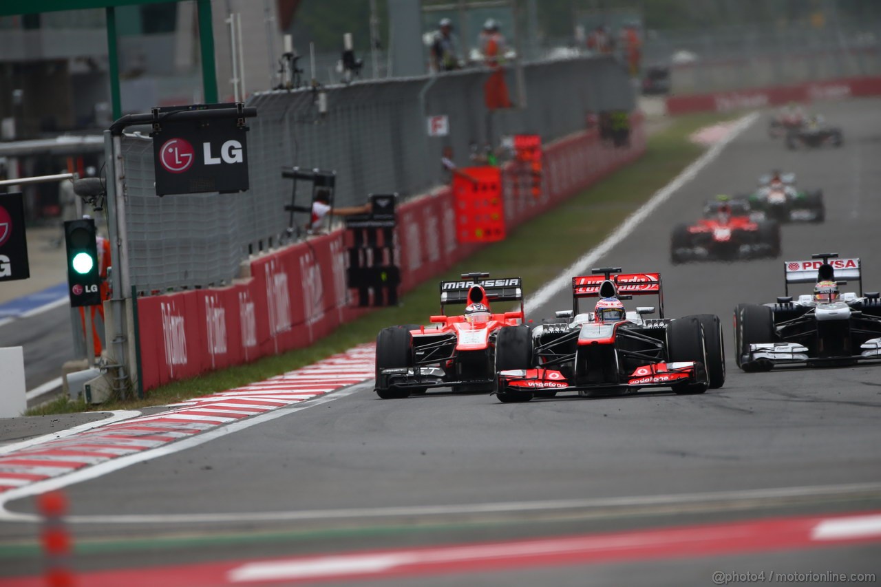 GP COREA, 06.10.2013- Gara, Jenson Button (GBR) McLaren Mercedes MP4-28