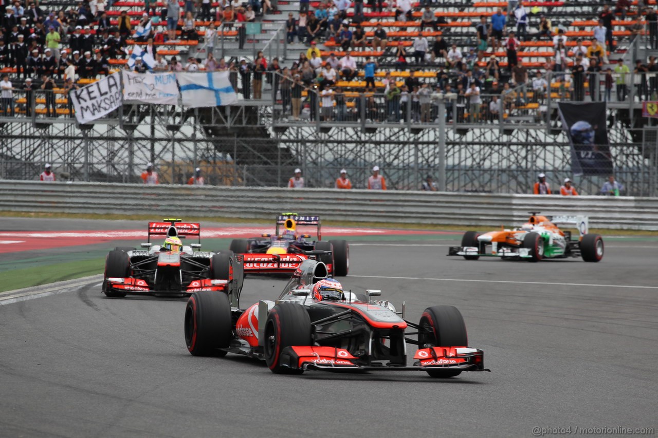 GP COREA, 06.10.2013- Gara, Jenson Button (GBR) McLaren Mercedes MP4-28