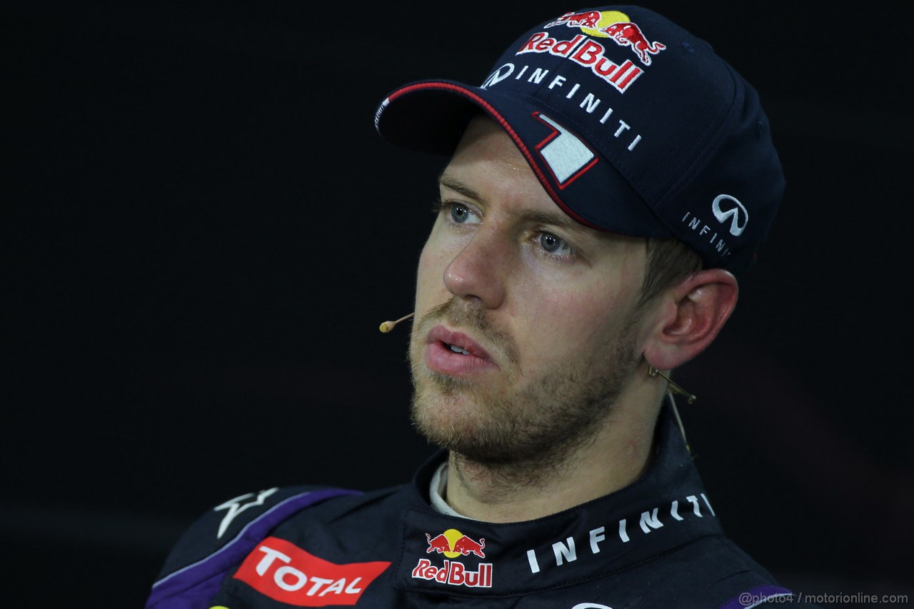 GP COREA, 06.10.2013- After GaraPress Conference, Sebastian Vettel (GER) Red Bull Racing RB9 