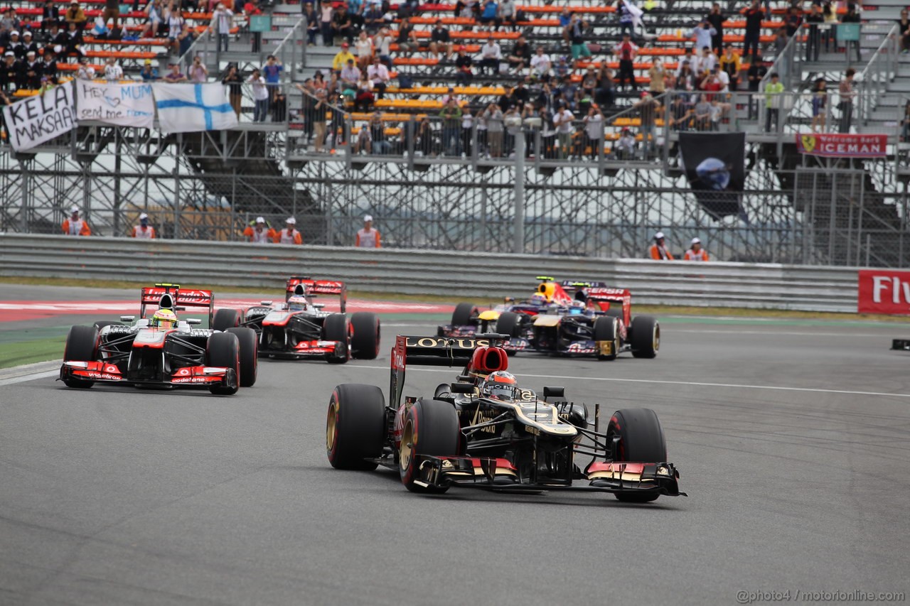 GP COREA, 06.10.2013- Gara, Kimi Raikkonen (FIN) Lotus F1 Team E21