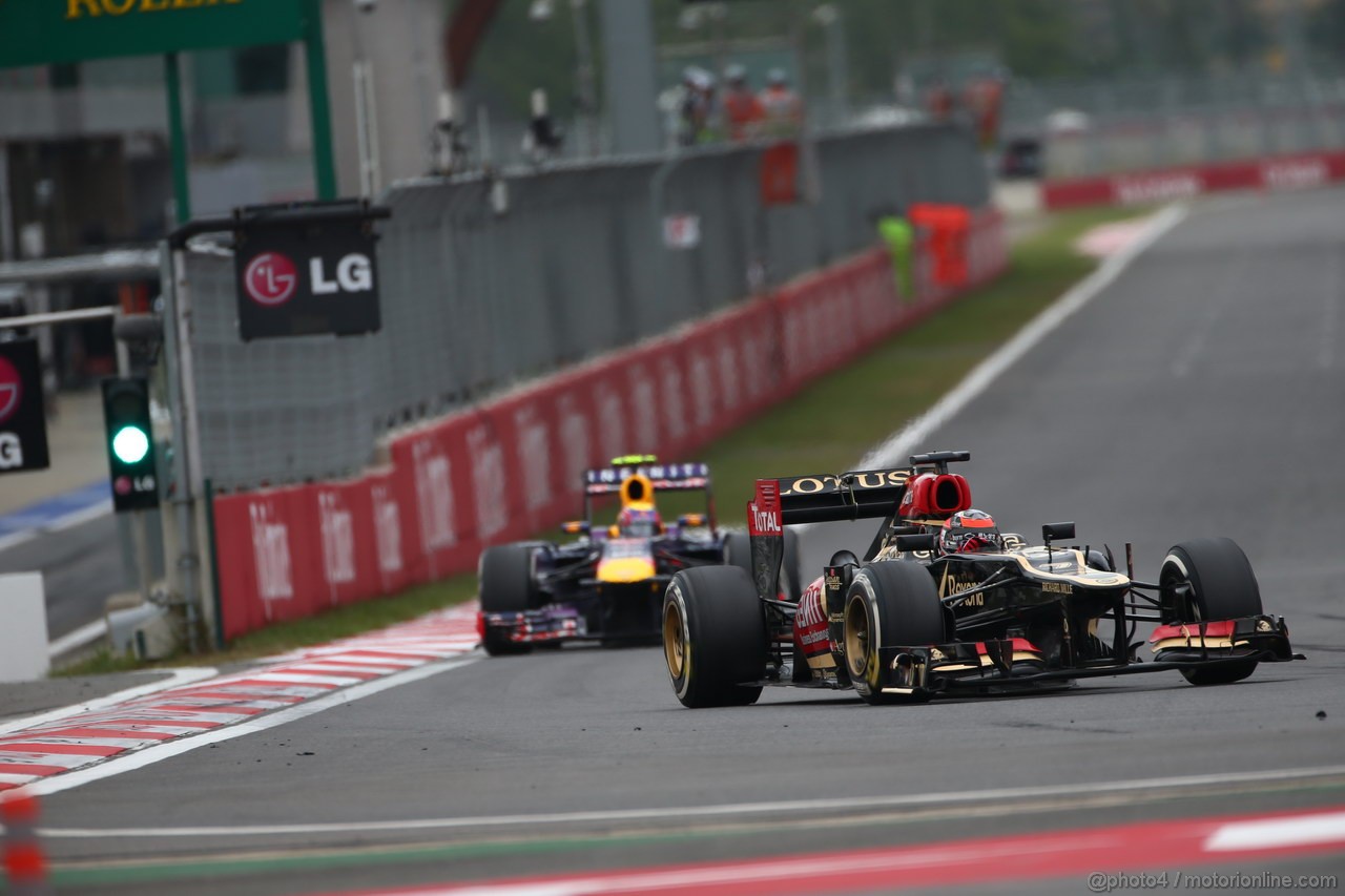 GP COREA, 06.10.2013- Gara, Kimi Raikkonen (FIN) Lotus F1 Team E21