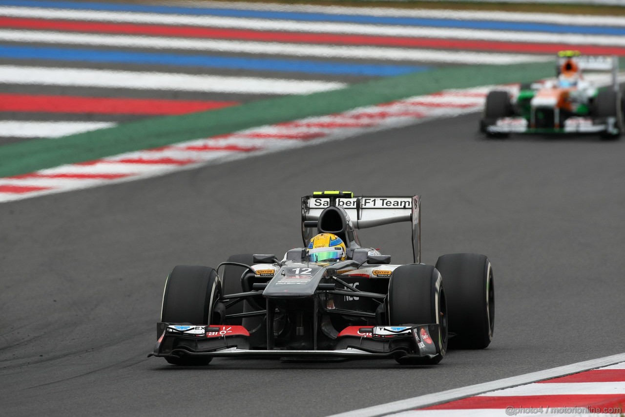 GP COREA, 06.10.2013- Gara, Esteban Gutierrez (MEX), Sauber F1 Team C32