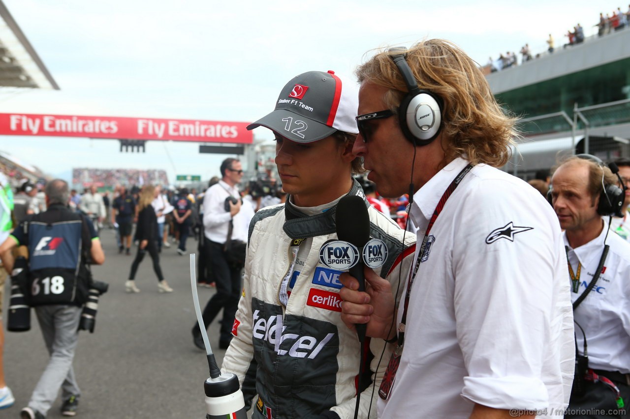 GP COREA, 06.10.2013- Gara, Esteban Gutierrez (MEX), Sauber F1 Team C32