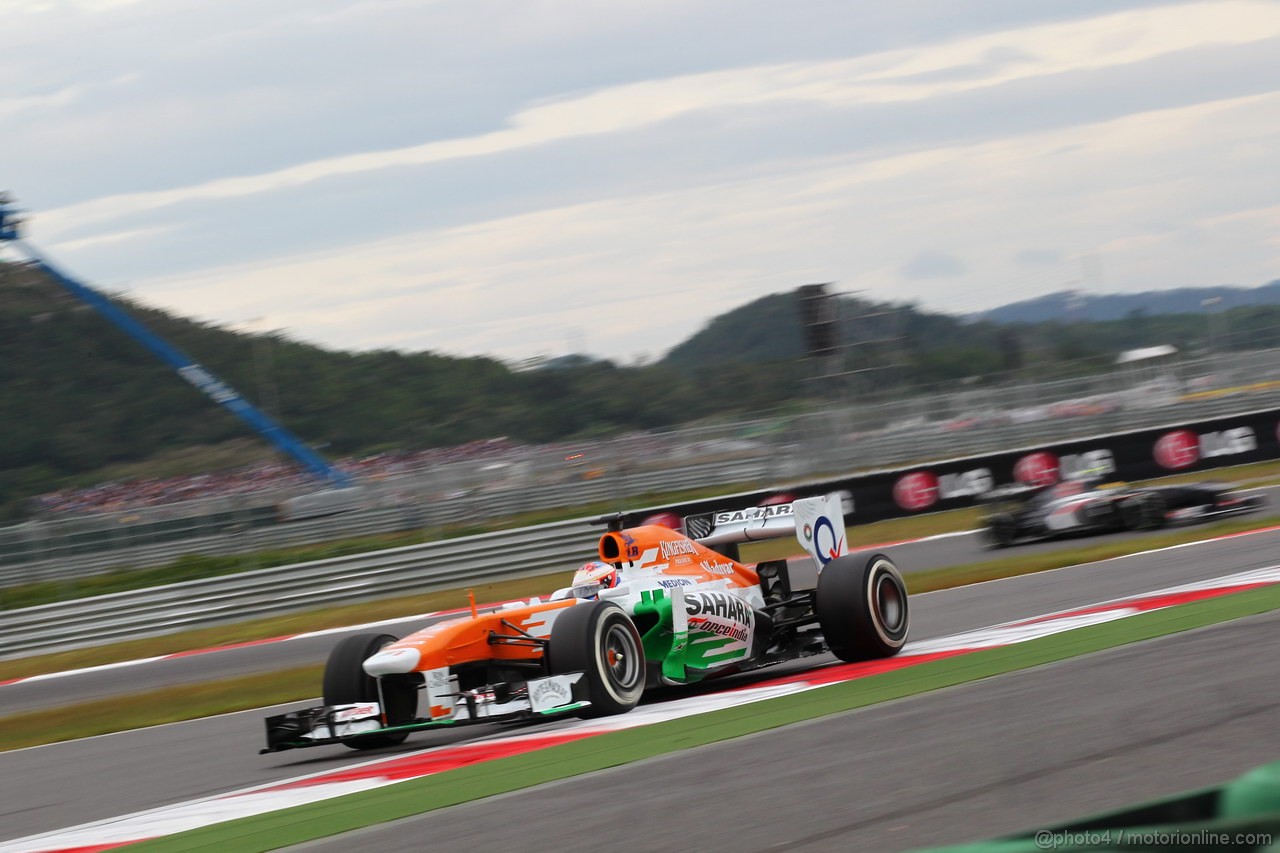 GP COREA, 06.10.2013- Gara, Paul di Resta (GBR) Sahara Force India F1 Team VJM06