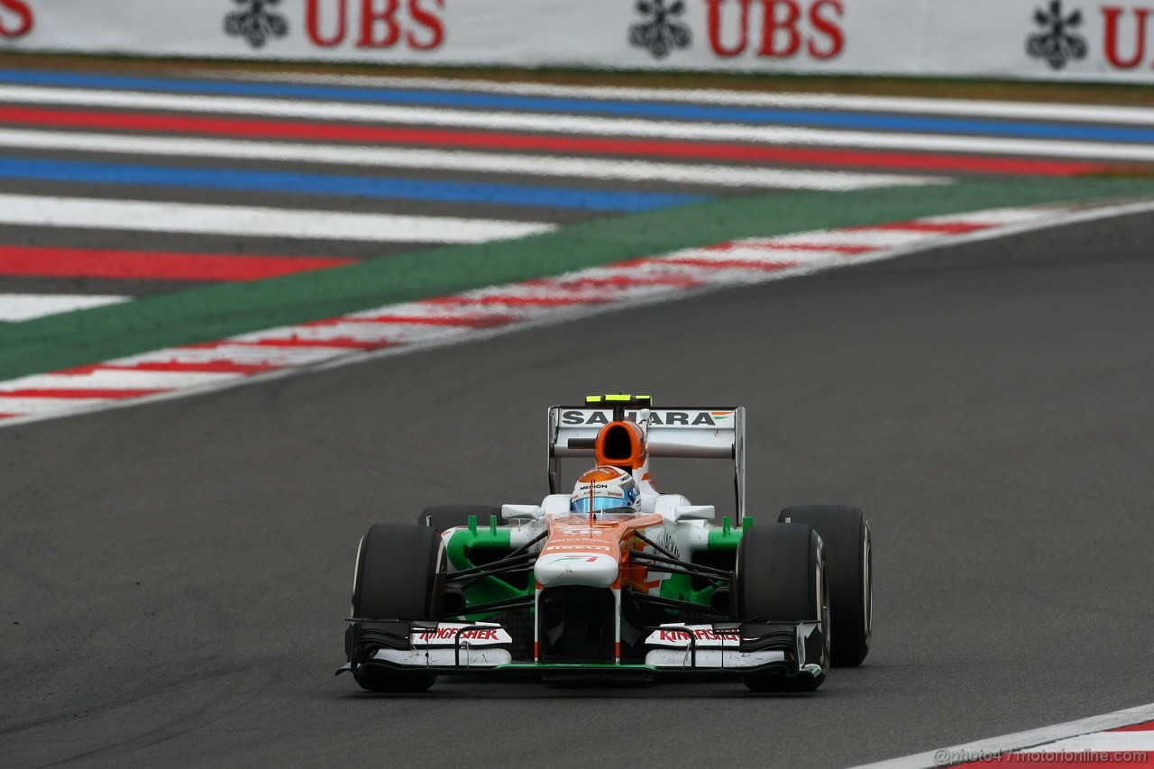 GP COREA, 06.10.2013- Gara, Adrian Sutil (GER), Sahara Force India F1 Team VJM06