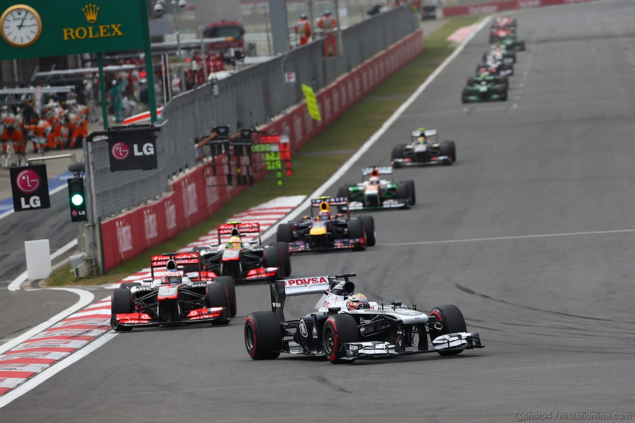 GP COREA, 06.10.2013- Gara, Pastor Maldonado (VEN) Williams F1 Team FW35