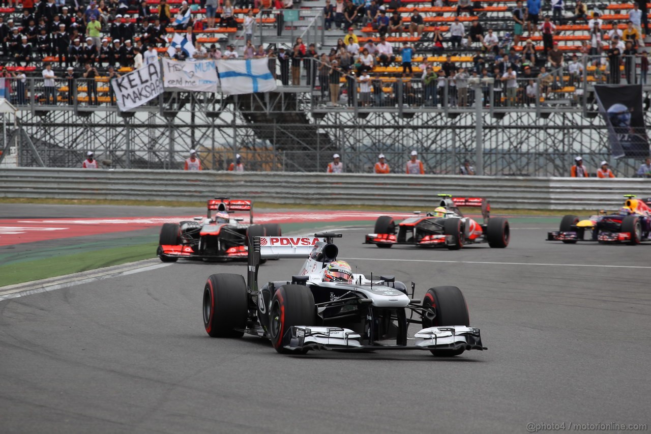 GP COREA, 06.10.2013- Gara, Pastor Maldonado (VEN) Williams F1 Team FW35