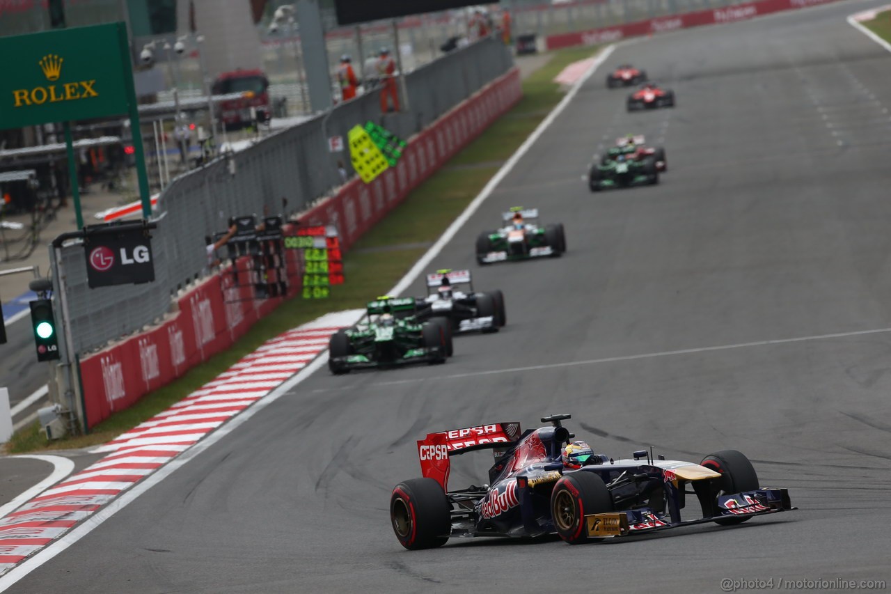 GP COREA, 06.10.2013- Gara, Jean-Eric Vergne (FRA) Scuderia Toro Rosso STR8