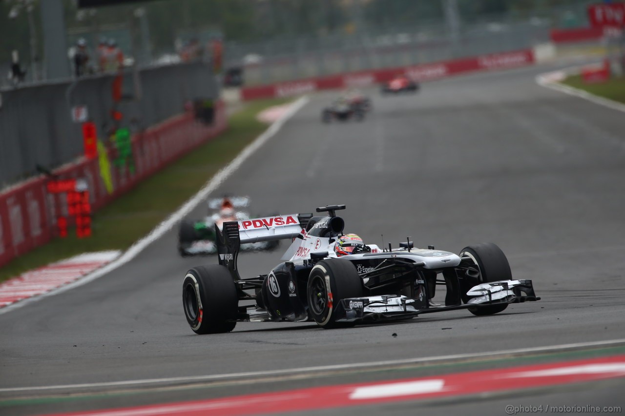 GP COREA, 06.10.2013- Gara, Pastor Maldonado (VEN) Williams F1 Team FW35