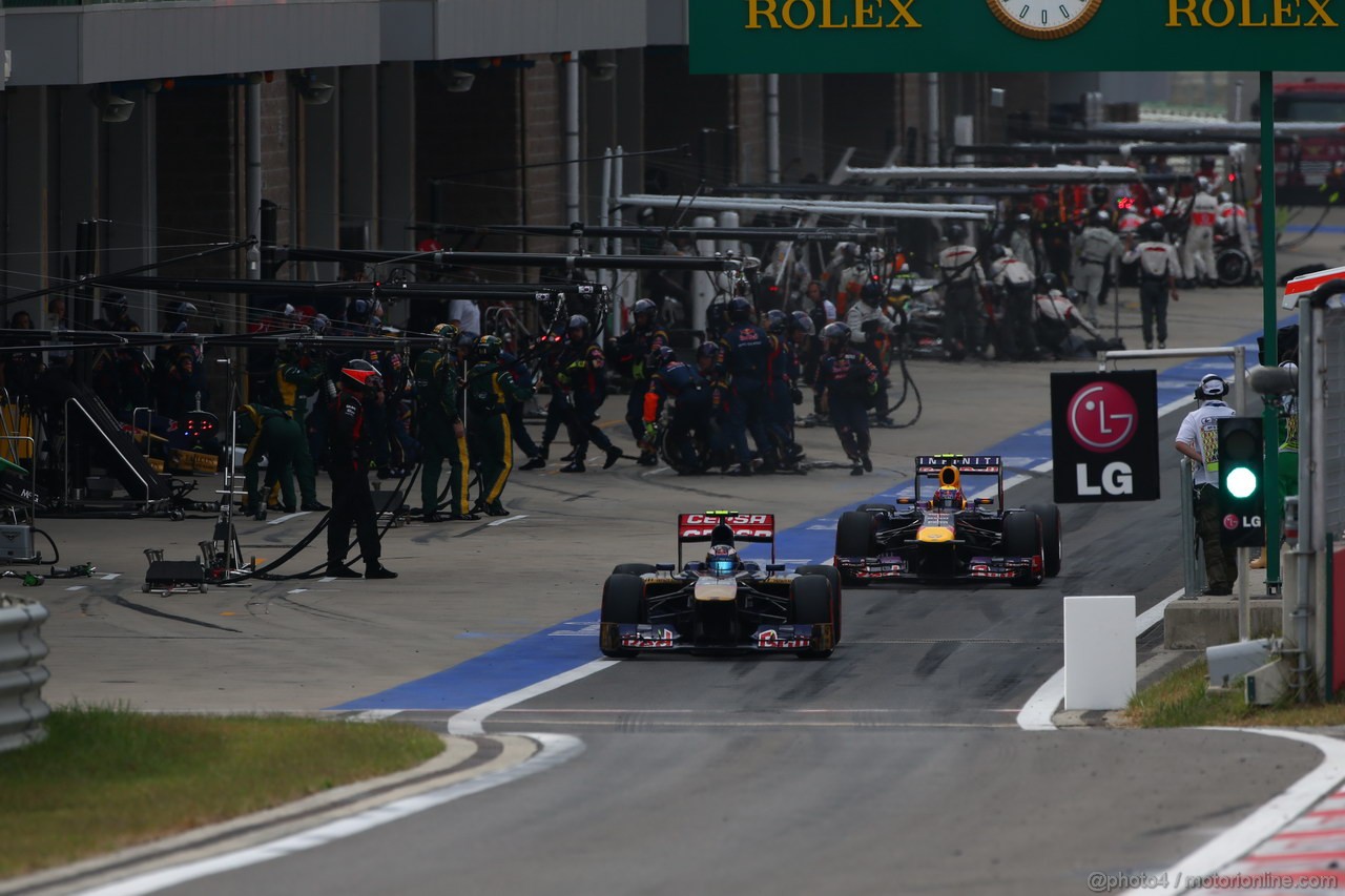 GP COREA, 06.10.2013- Gara, Daniel Ricciardo (AUS) Scuderia Toro Rosso STR8