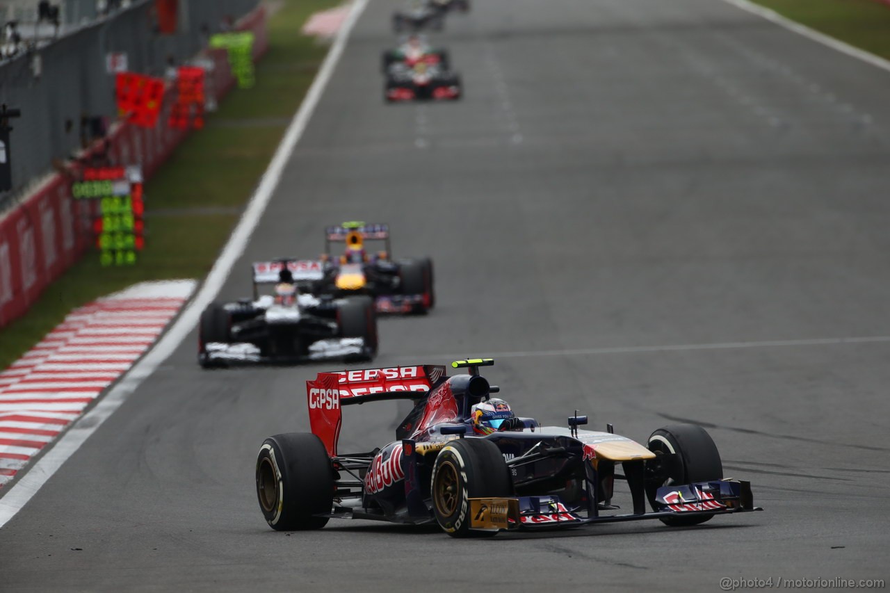 GP COREA, 06.10.2013- Gara, Daniel Ricciardo (AUS) Scuderia Toro Rosso STR8