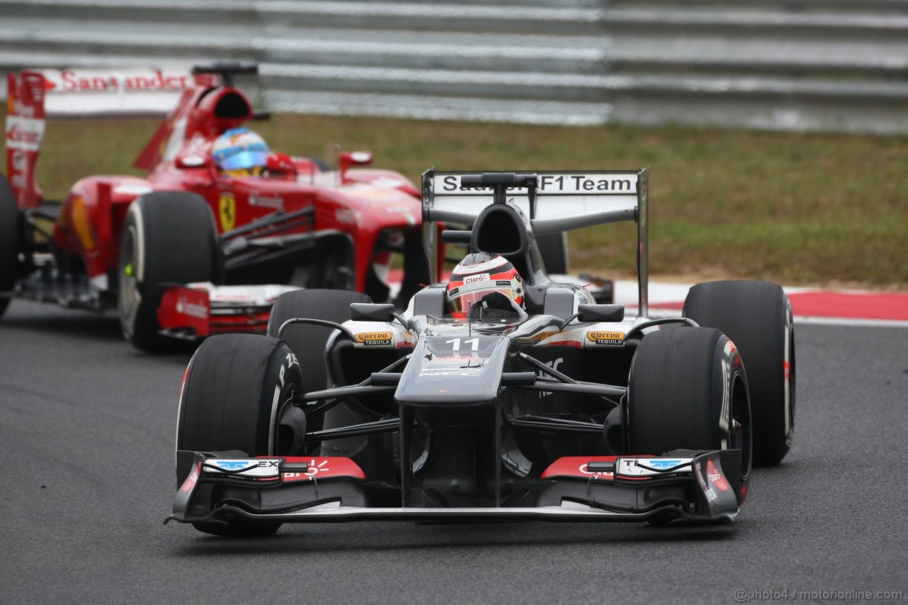 GP COREA, 06.10.2013- Gara, Nico Hulkenberg (GER) Sauber F1 Team C32