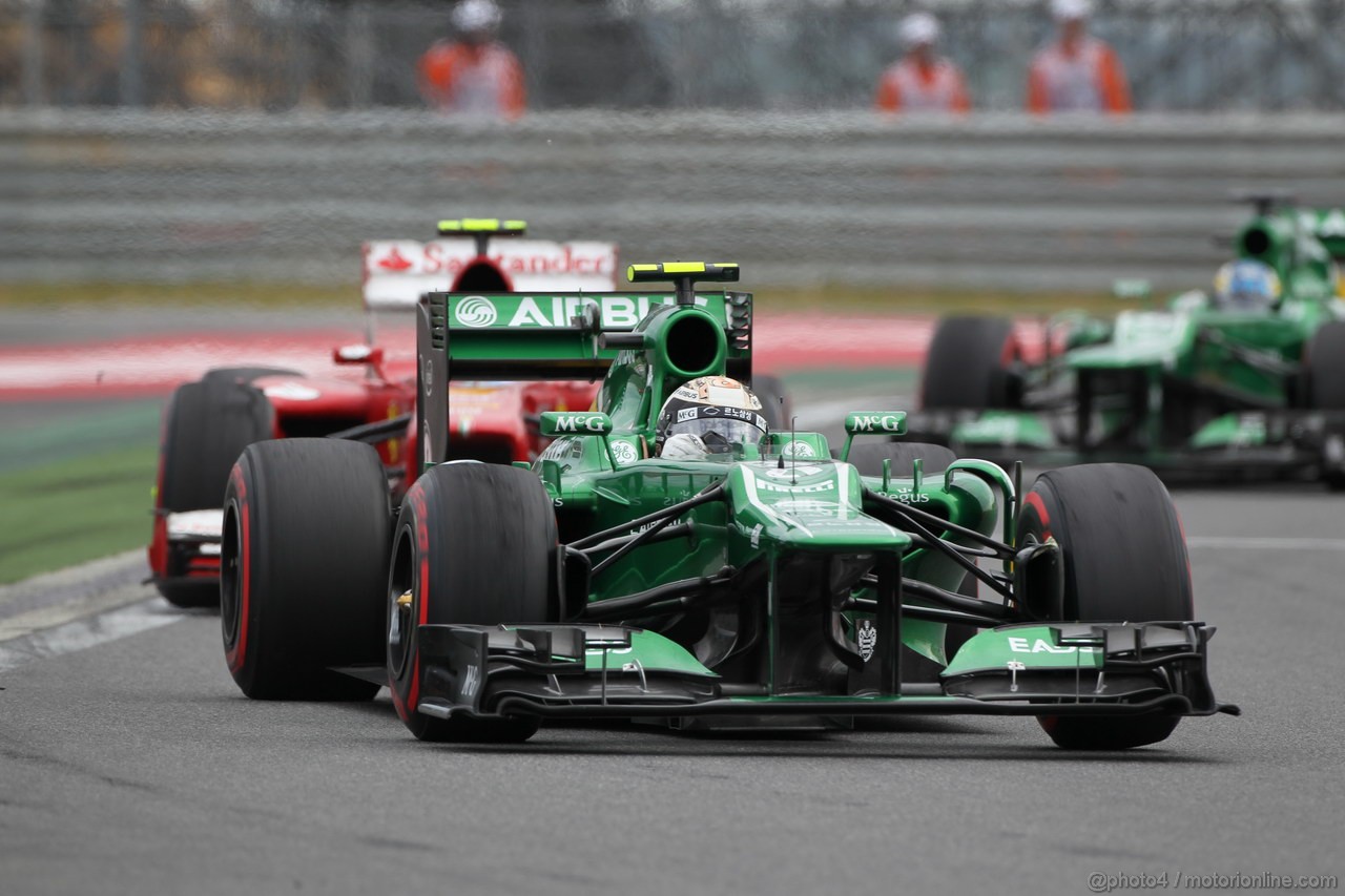 GP COREA, 06.10.2013- Gara, Giedo Van der Garde (NED), Caterham F1 Team CT03