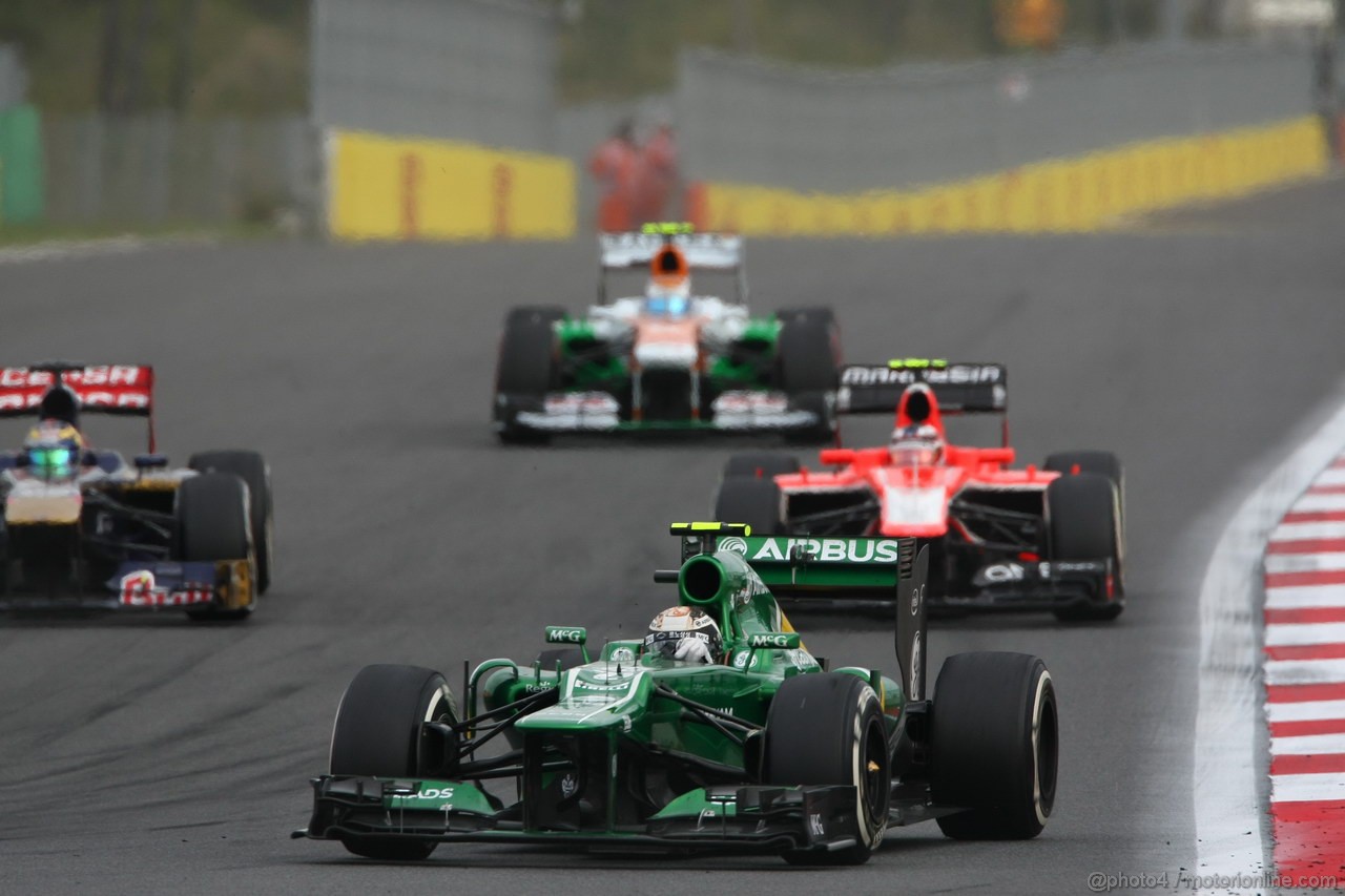 GP COREA, 06.10.2013- Gara, Giedo Van der Garde (NED), Caterham F1 Team CT03