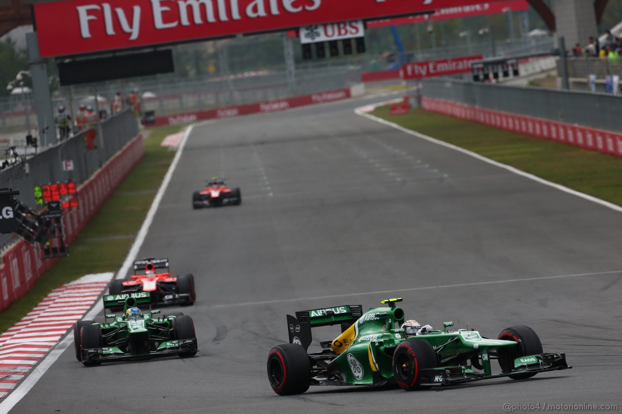 GP COREA, 06.10.2013- Gara, Giedo Van der Garde (NED), Caterham F1 Team CT03