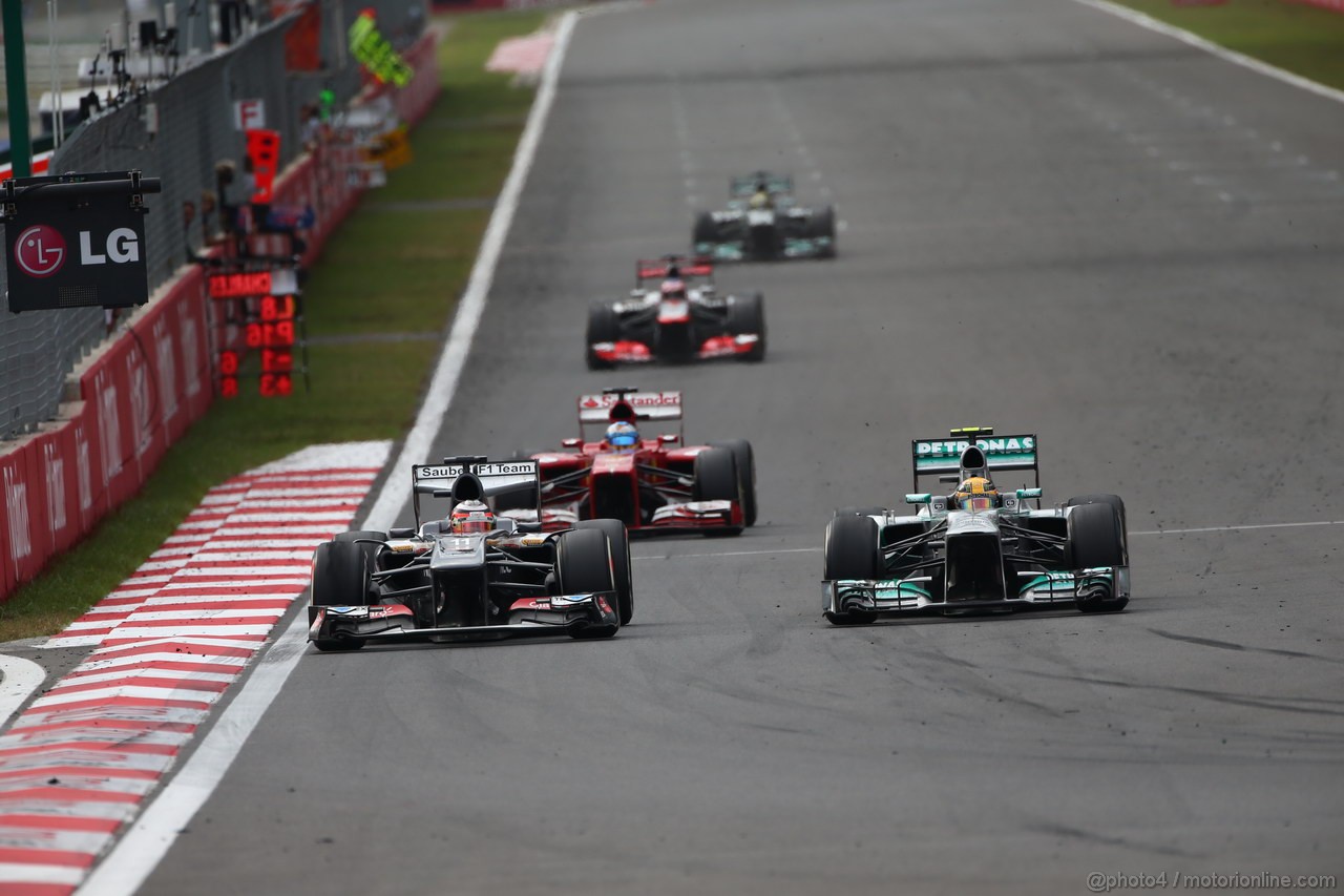 GP COREA, 06.10.2013- Gara, Lewis Hamilton (GBR) Mercedes AMG F1 W04