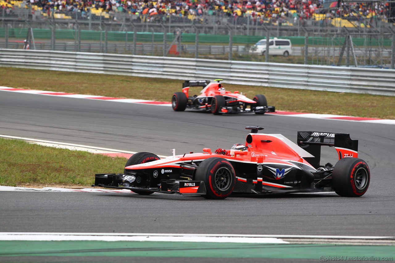 GP COREA, 06.10.2013- Gara, Jules Bianchi (FRA) Marussia F1 Team MR02