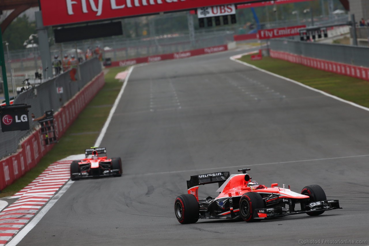 GP COREA, 06.10.2013- Gara, Jules Bianchi (FRA) Marussia F1 Team MR02