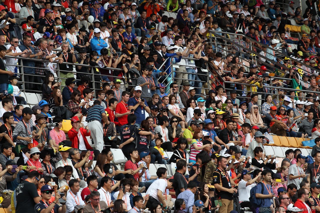 GP COREA, 06.10.2013- Grandstands