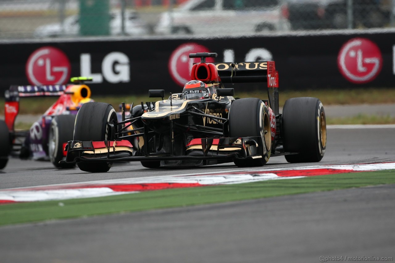 GP COREA, 06.10.2013- Gara, Kimi Raikkonen (FIN) Lotus F1 Team E21