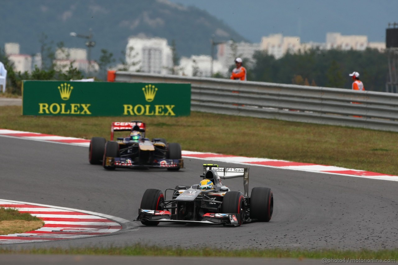 GP COREA, 06.10.2013- Gara, Esteban Gutierrez (MEX), Sauber F1 Team C32