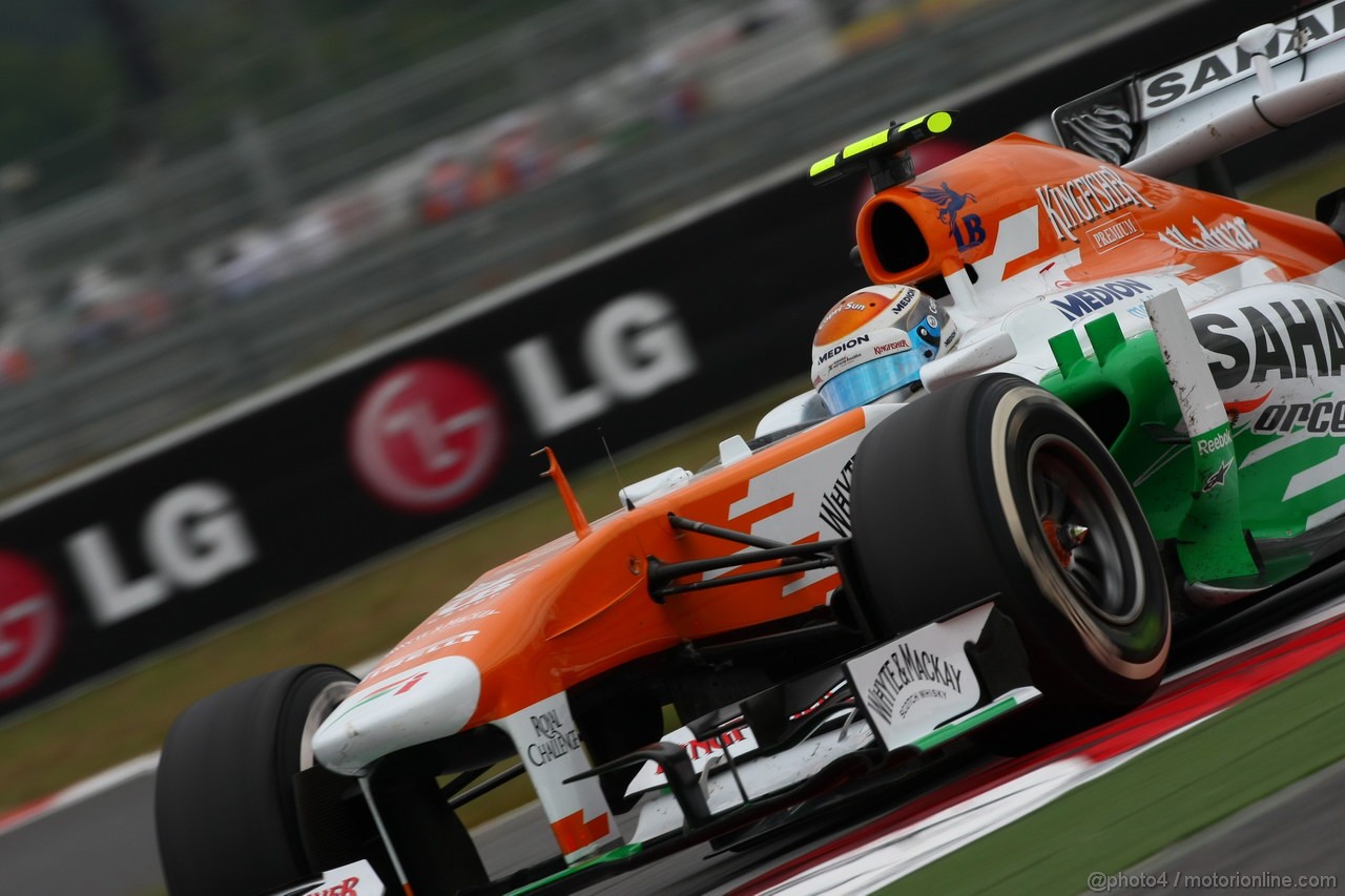 GP COREA, 06.10.2013- Gara, Adrian Sutil (GER), Sahara Force India F1 Team VJM06