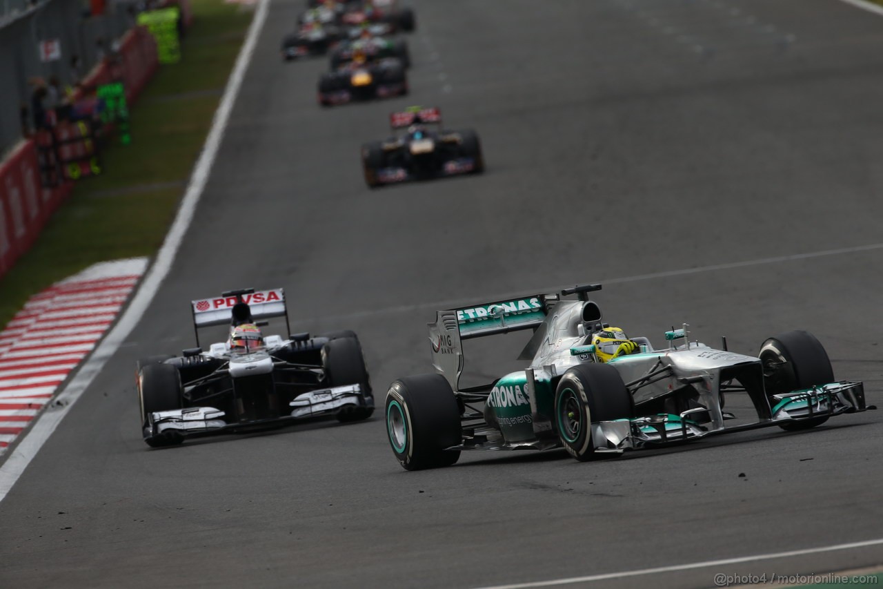 GP COREA, 06.10.2013- Gara, Nico Rosberg (GER) Mercedes AMG F1 W04