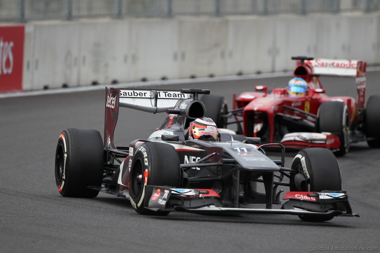 GP COREA, 06.10.2013- Gara, Nico Hulkenberg (GER) Sauber F1 Team C32