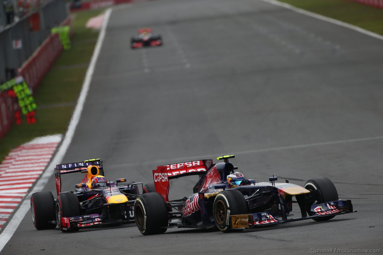 GP COREA, 06.10.2013- Gara, Daniel Ricciardo (AUS) Scuderia Toro Rosso STR8