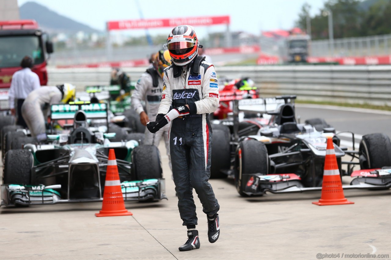 GP COREA, 06.10.2013- Gara, Nico Hulkenberg (GER) Sauber F1 Team C32