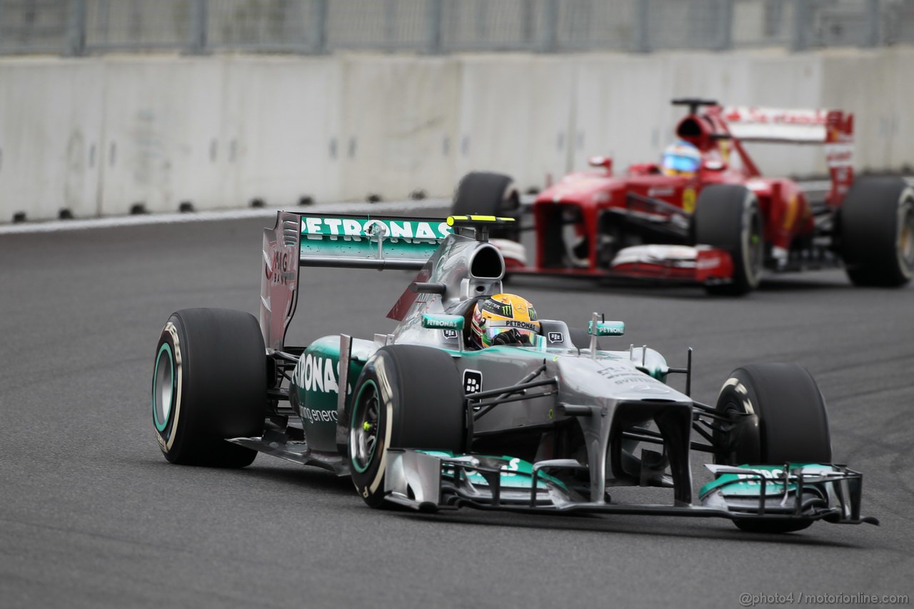 GP COREA, 06.10.2013- Gara, Lewis Hamilton (GBR) Mercedes AMG F1 W04