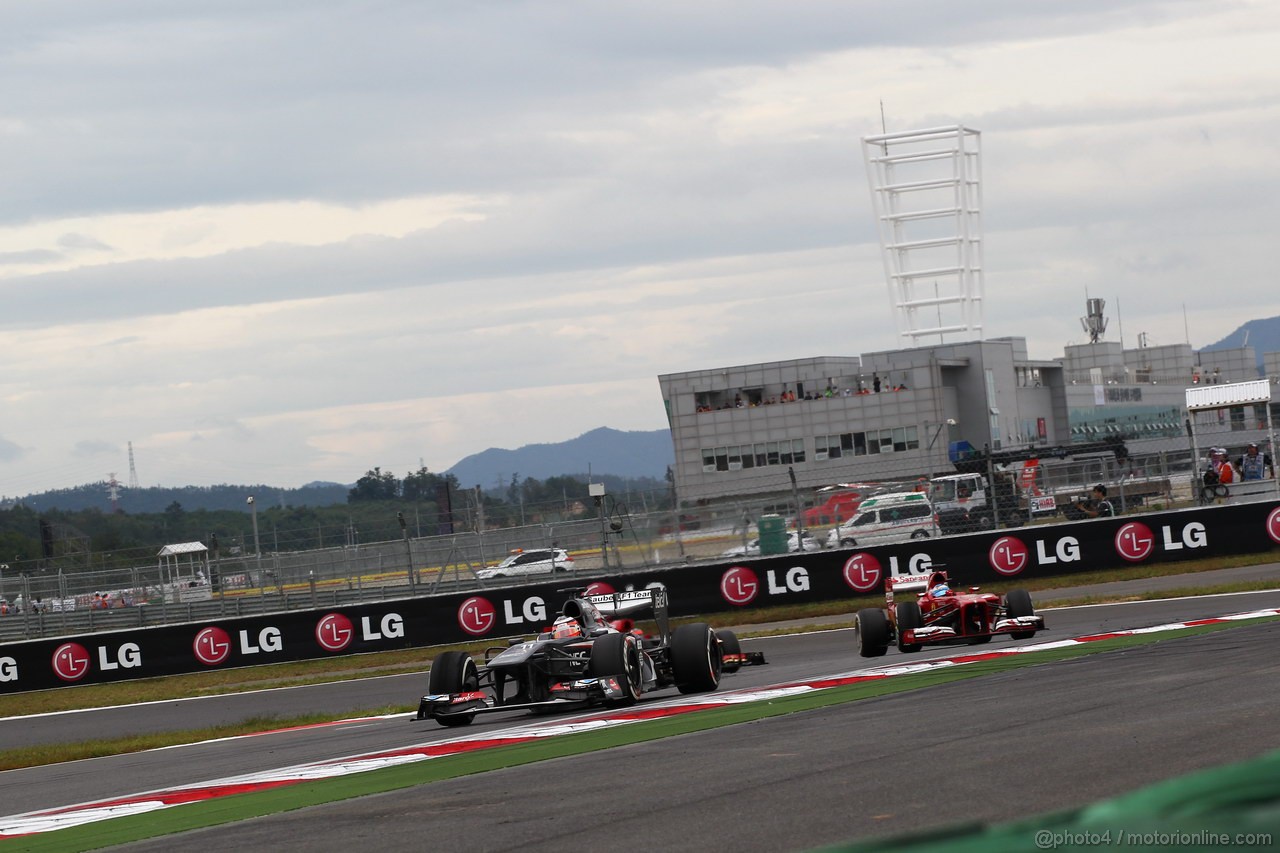 GP COREA, 06.10.2013- Gara, Nico Hulkenberg (GER) Sauber F1 Team C32