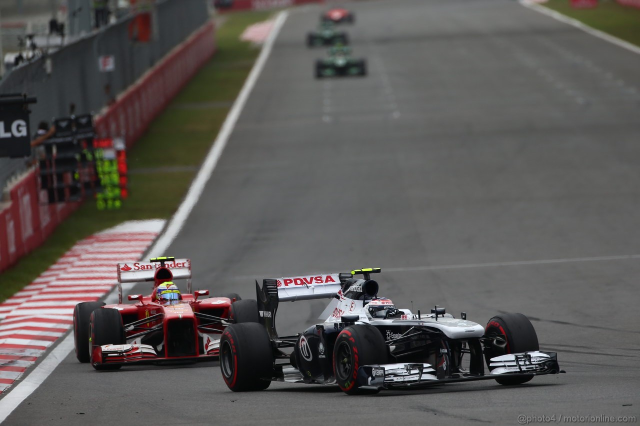 GP COREA, 06.10.2013- Gara, Valtteri Bottas (FIN), Williams F1 Team FW35