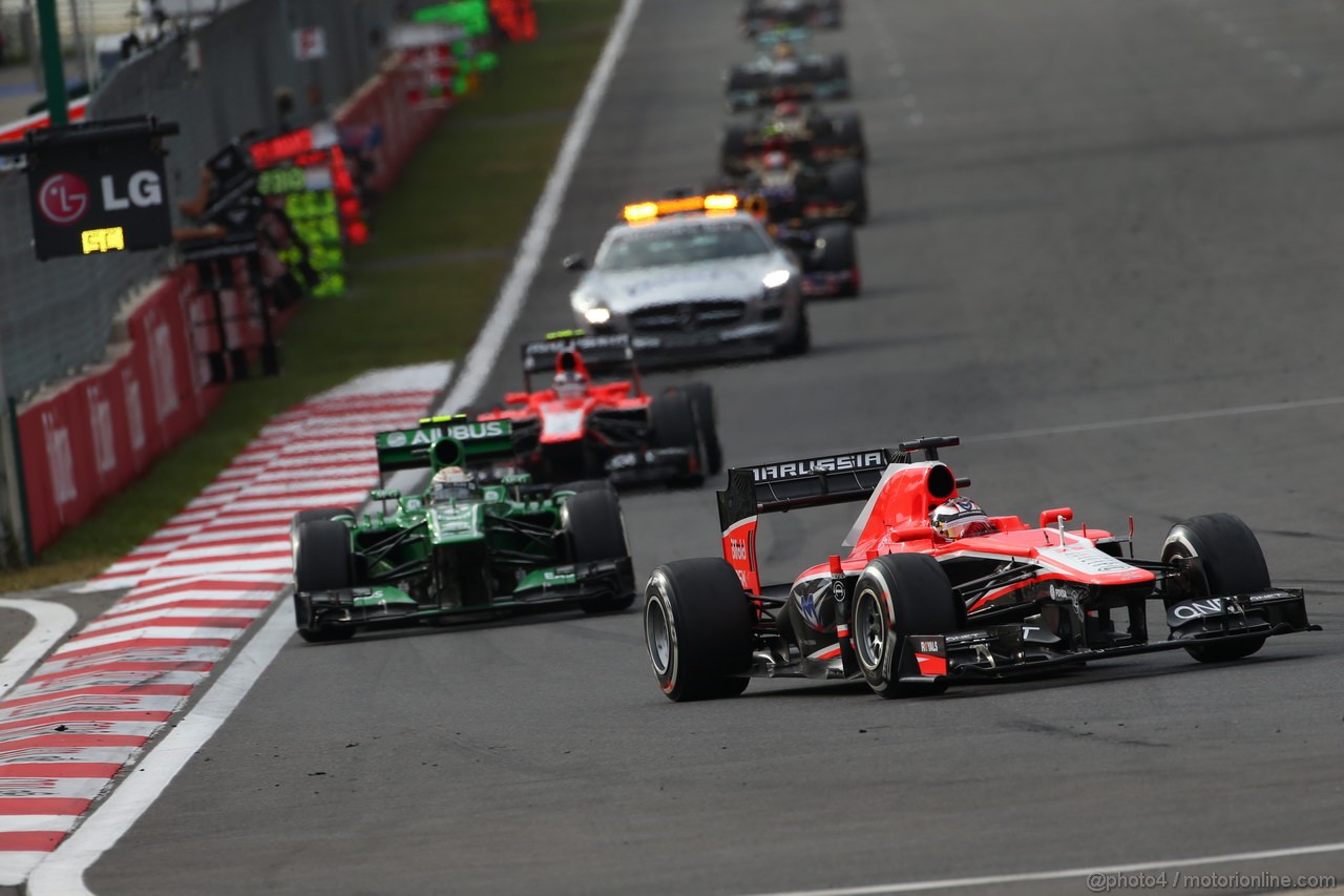 GP COREA, 06.10.2013- Gara, Jules Bianchi (FRA) Marussia F1 Team MR02