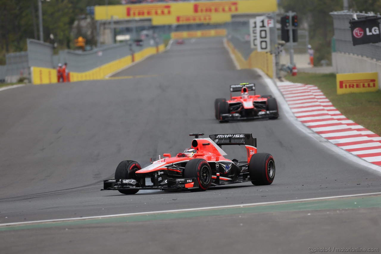 GP COREA, 06.10.2013- Gara, Jules Bianchi (FRA) Marussia F1 Team MR02