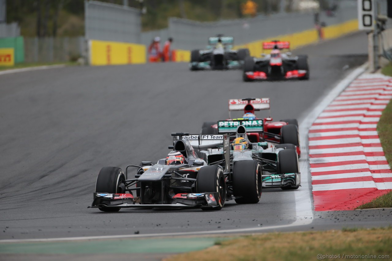 GP COREA, 06.10.2013- Gara,Nico Hulkenberg (GER) Sauber F1 Team C32