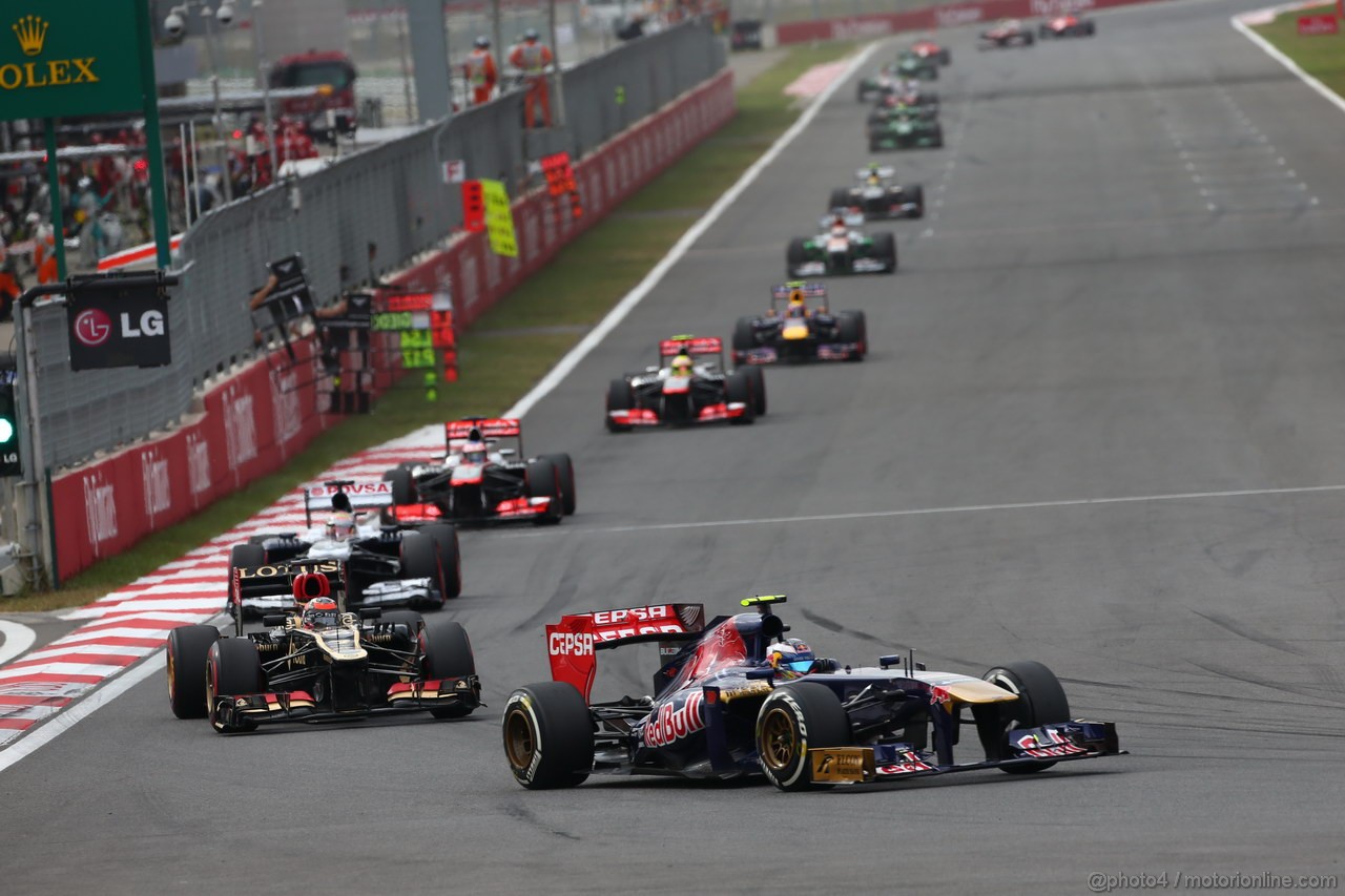 GP COREA, 06.10.2013- Gara, Daniel Ricciardo (AUS) Scuderia Toro Rosso STR8