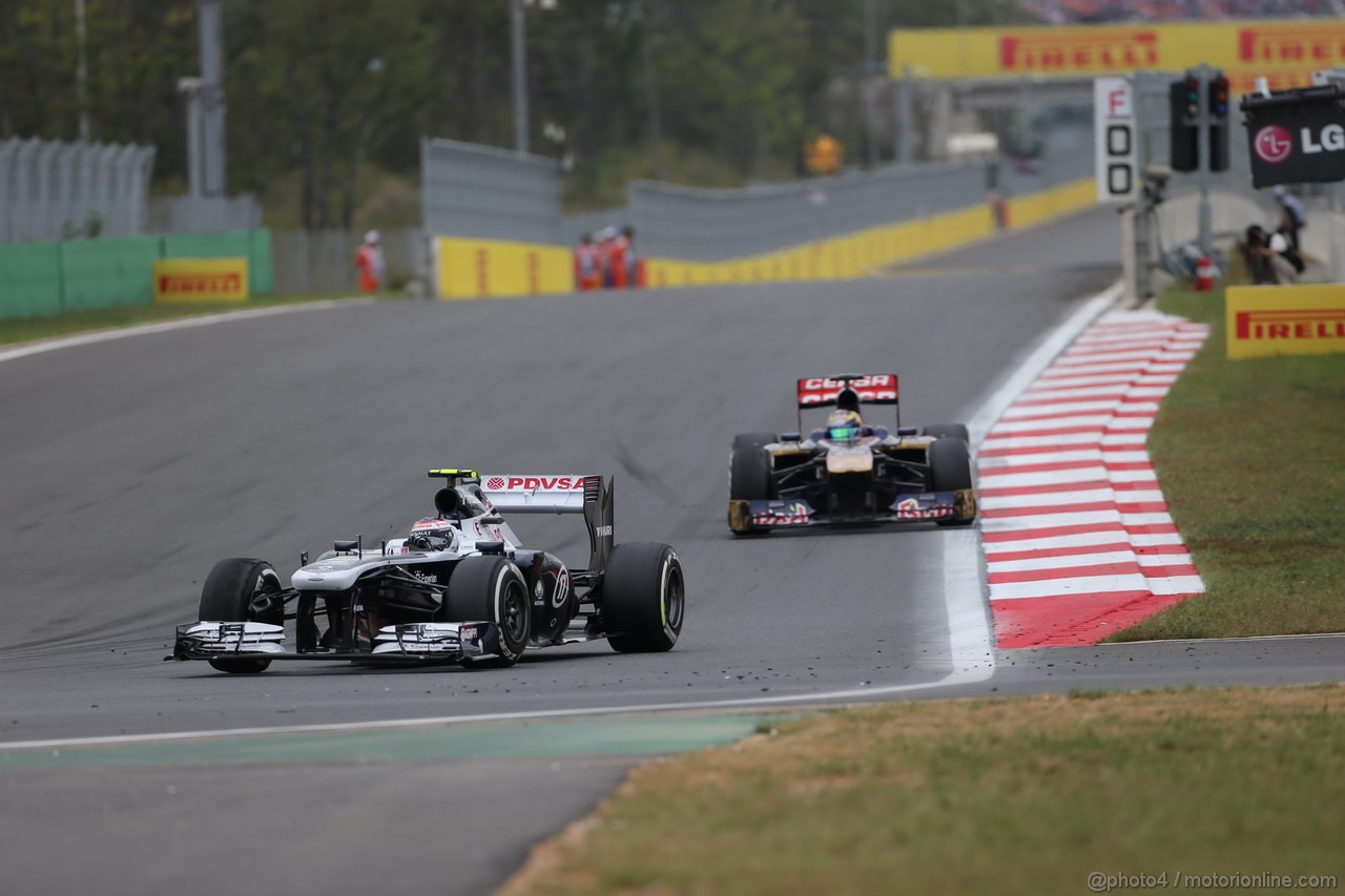 GP COREA, 06.10.2013- Gara, Valtteri Bottas (FIN), Williams F1 Team FW35